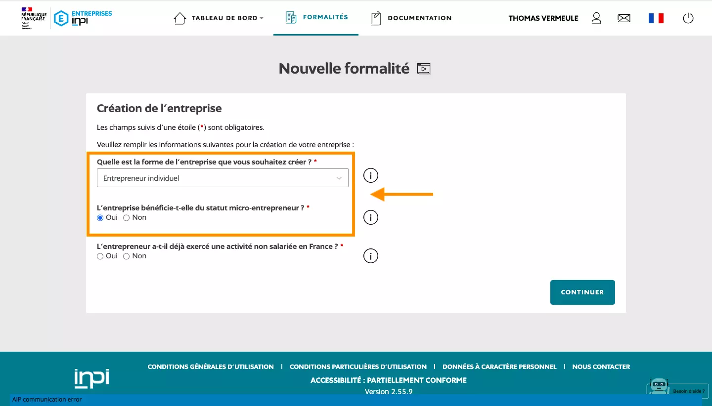 inpi création d'entreprise tuto