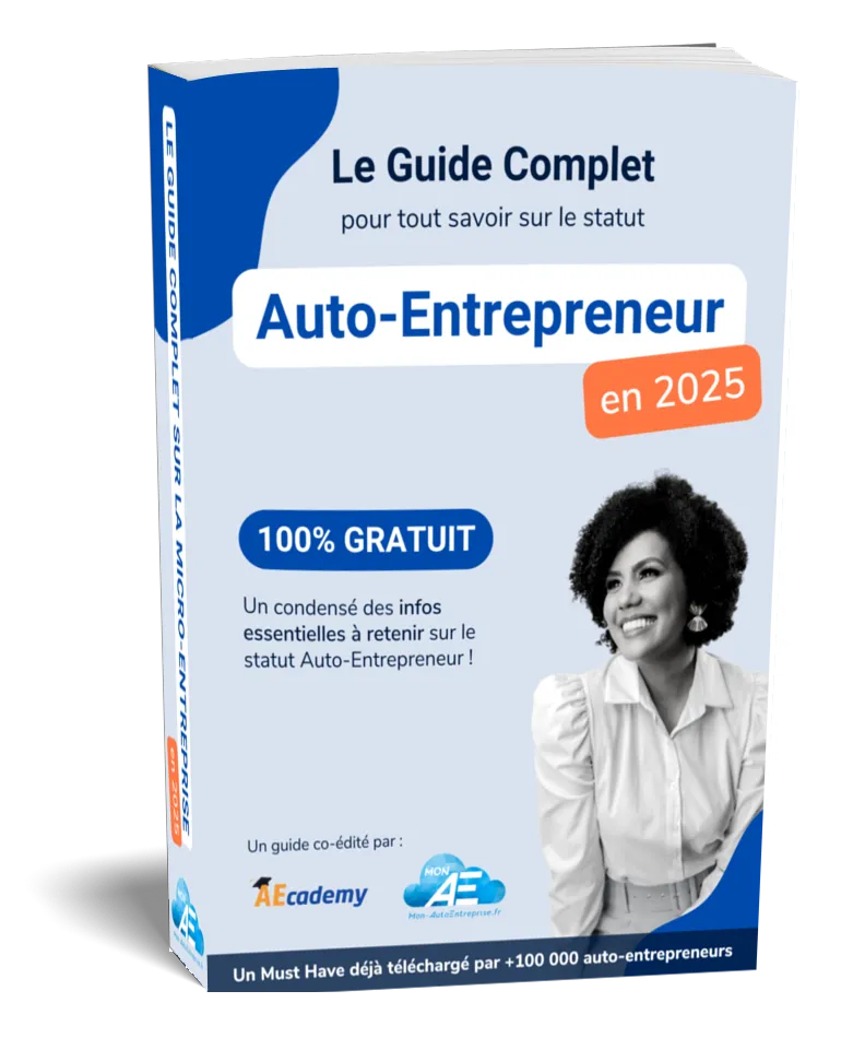 Mockup Guide Auto Entrepreneur 2025 livre