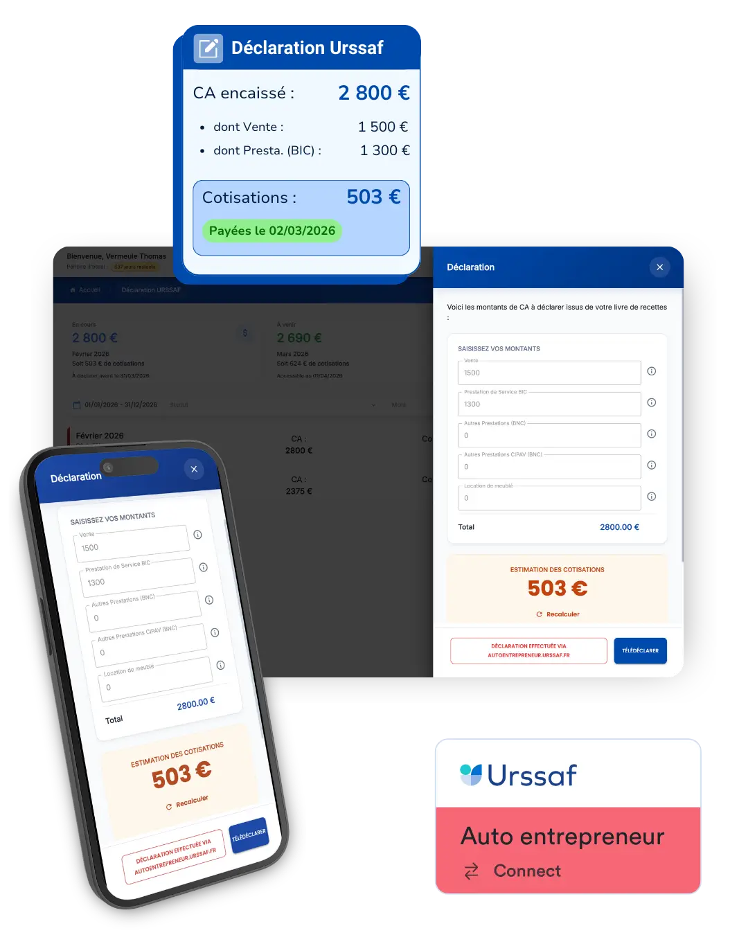 logiciel compta micro-entreprise declaration Urssaf logiciel compta micro-entreprise declaration Urssaf